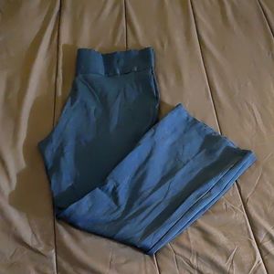 Blue and Tan yoga pants